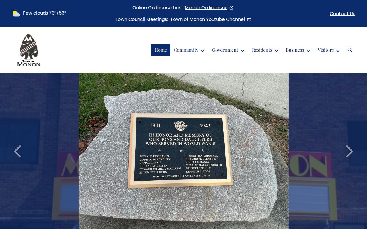 Monon court records civic source